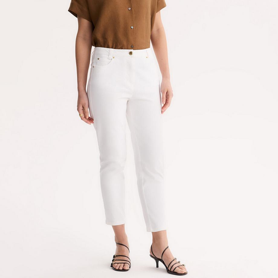 7/8-Hose aus Baumwoll-Stretch