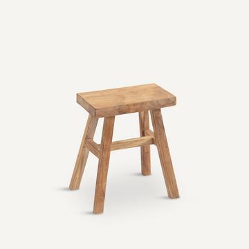 Tabouret teck massif