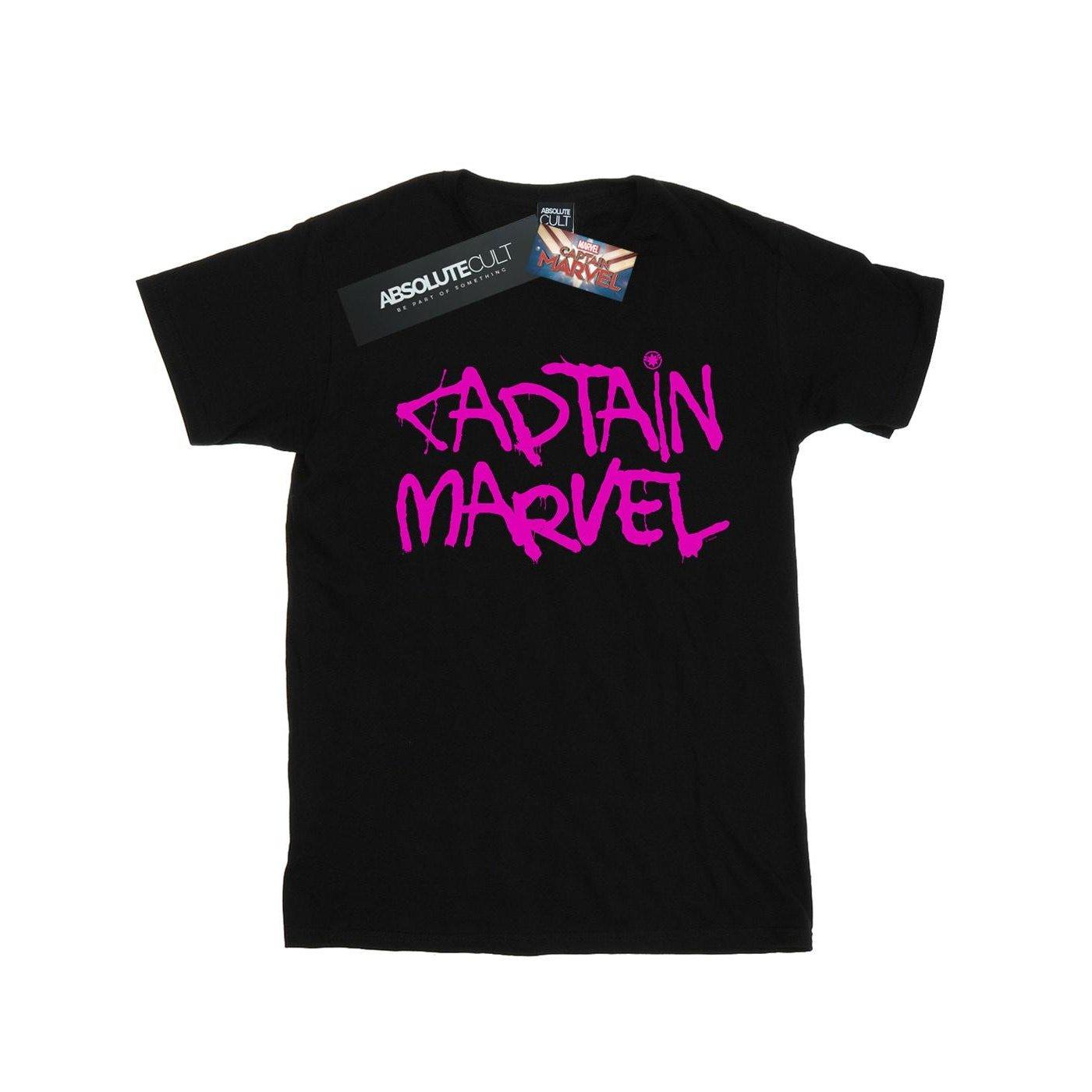 Image of Captain Spray Text Tshirt Jungen Schwarz 116