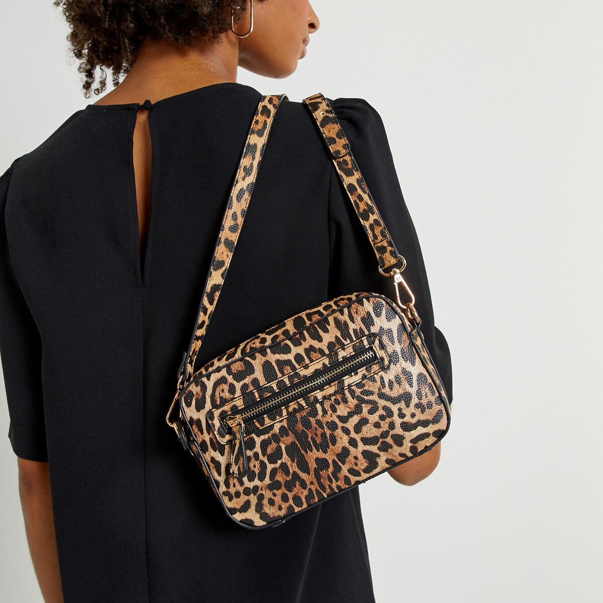 Image of Handtasche Mit Leoprint Damen Weiss Bedruckt ONE SIZE