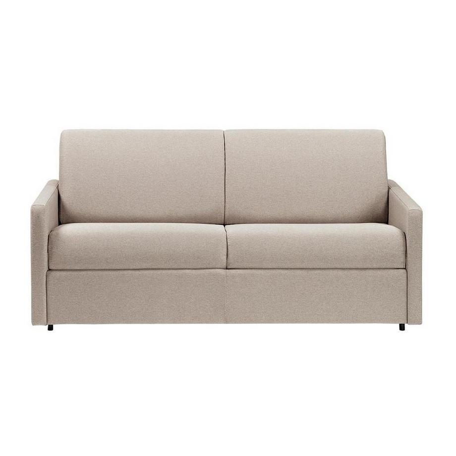 Schlafsofa 3Sitzer Stoff Liegefläche mit Lattenrost mit breiten Latten 1Matratze CALIFE