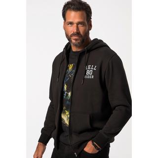 JP1880  Hoodie-Jacke, Sweat, Prints, Kapuze 