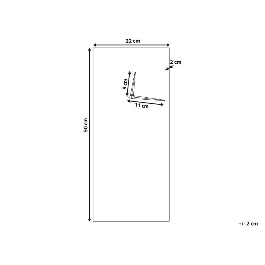 Beliani Wanduhr aus Eisen Modern POMBAL  