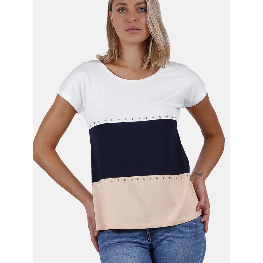 T-Shirt mit kurzen Ärmeln Tricolor