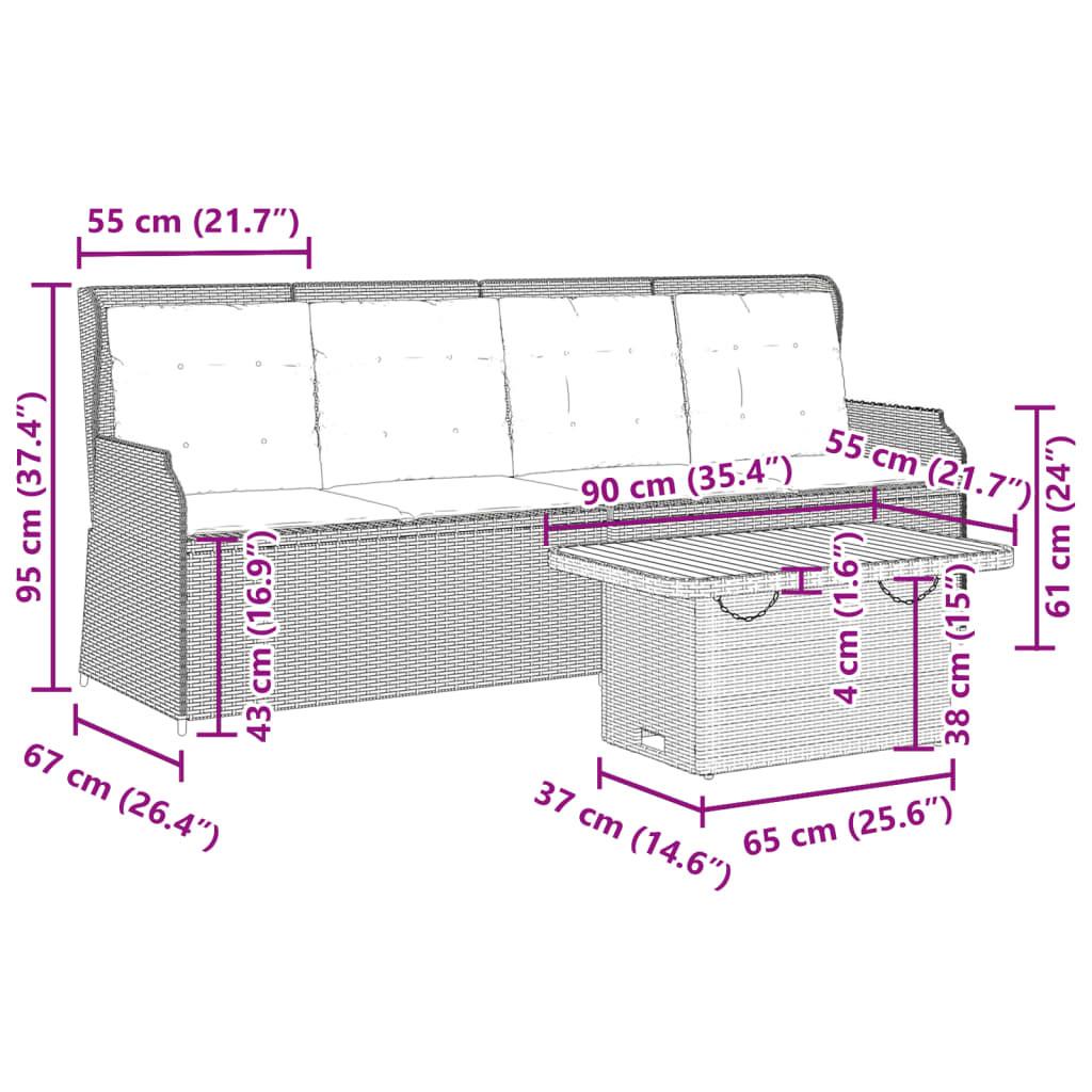 VidaXL Garten-lounge-set poly-rattan  