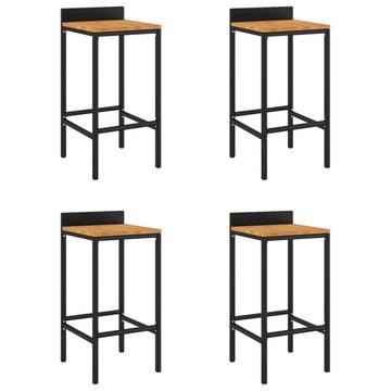 Tabouret de bar rotin synthétique
