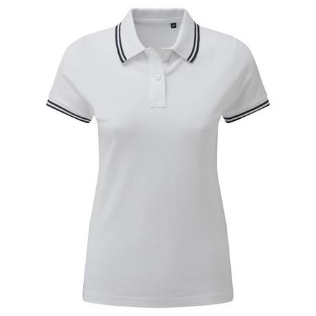 Asquith & Fox Polo a righe a contrasto  