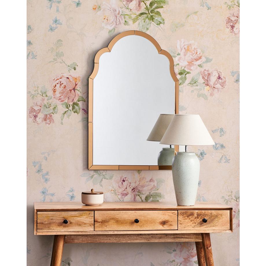 Beliani Wandspiegel aus Glas Retro NORVILLE  