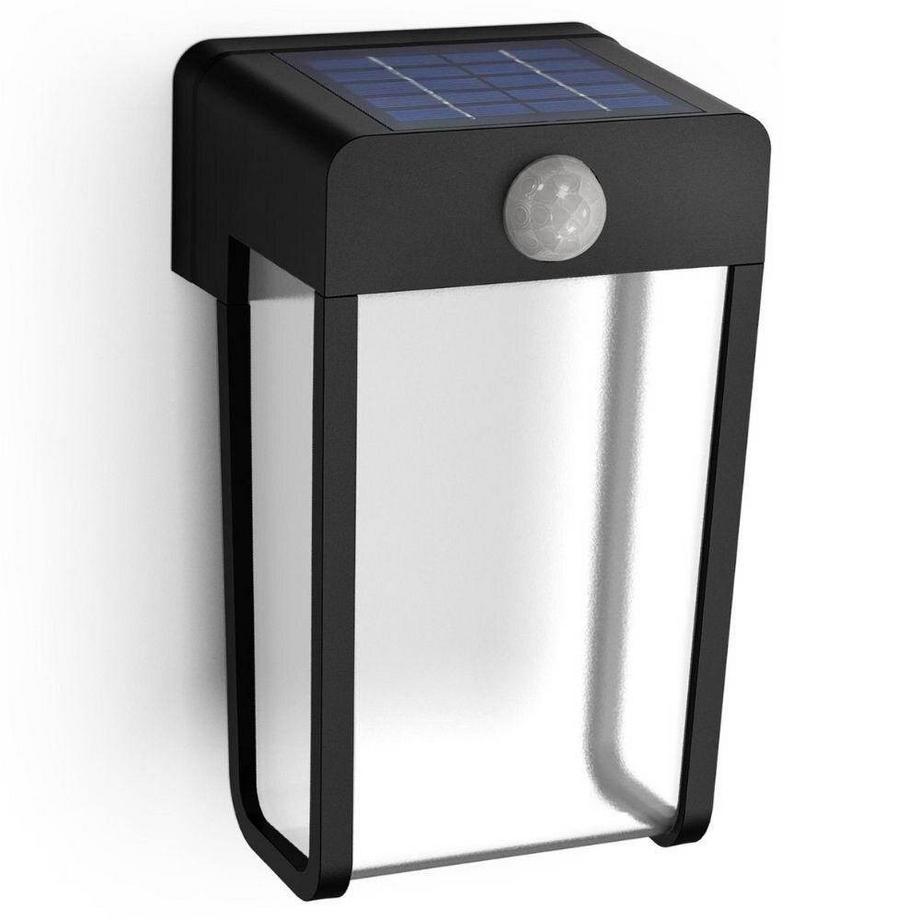 Philips Outdoor Solar Shroud applique murale 2.3W, capteur de lumière du jour et de mouvement