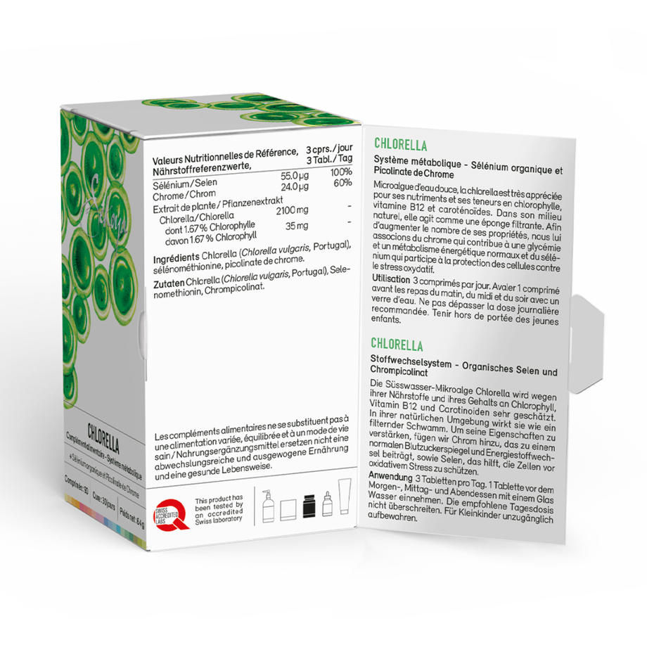 Sekoya Swiss  Chlorella | Entgiftet den Körper 