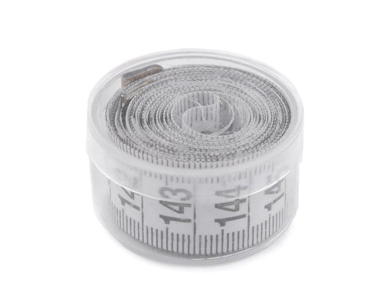 Image of Massband 150cm In Kunstoffdose Unisex Silber 80cm