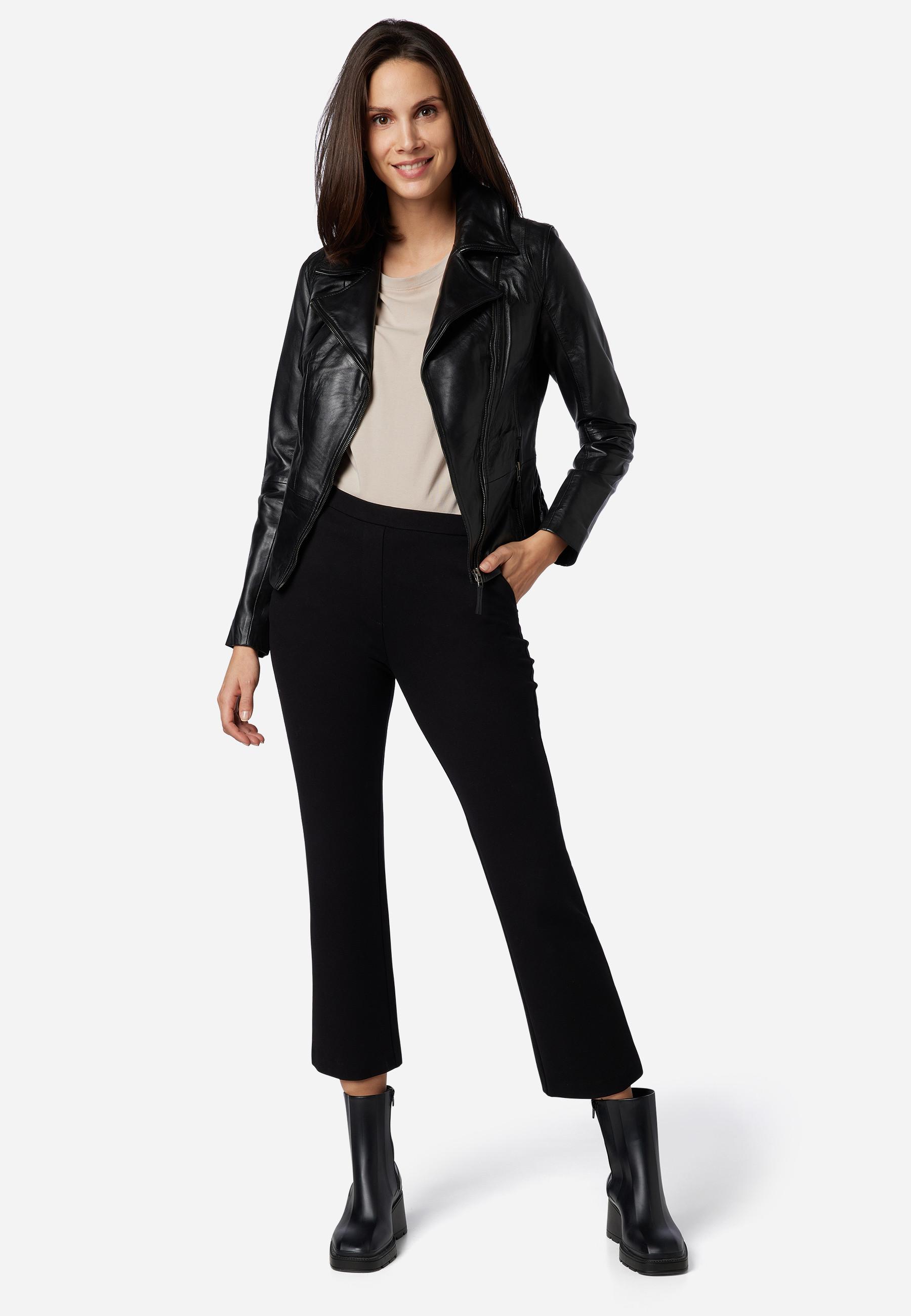 RICANO  Veste en cuir  Sally, style biker 