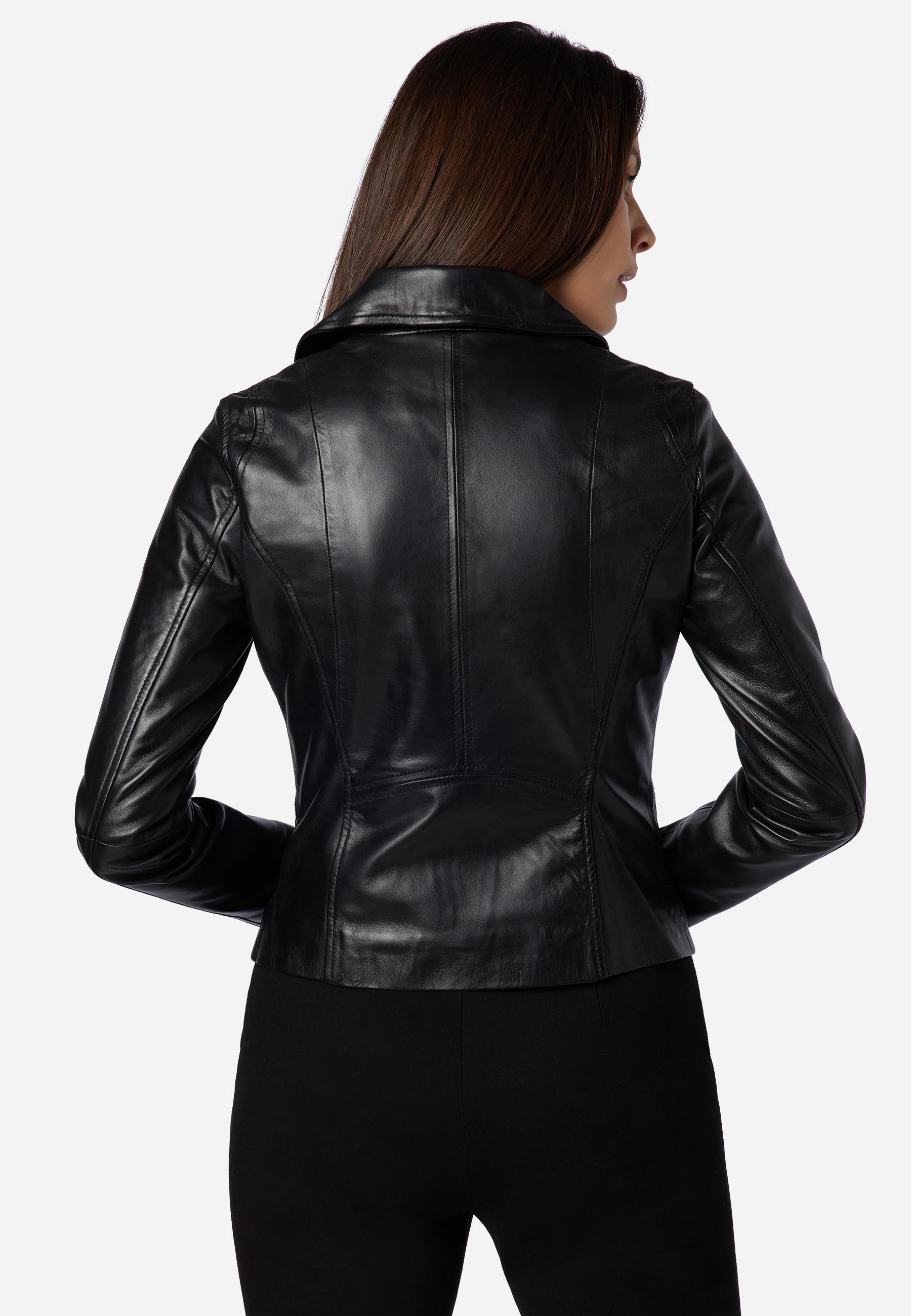 RICANO  Veste en cuir  Sally, style biker 