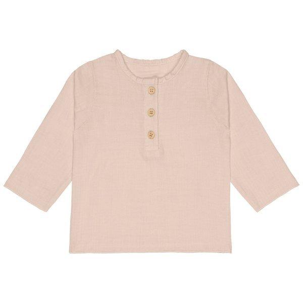 LÄSSIG  Mull Langarmhemd          Cloud powder pink    98104 