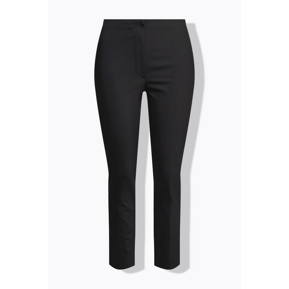 Ulla Popken Pantalon Sienna Bengaline Coupe Slim Extensible Taille Élastique  