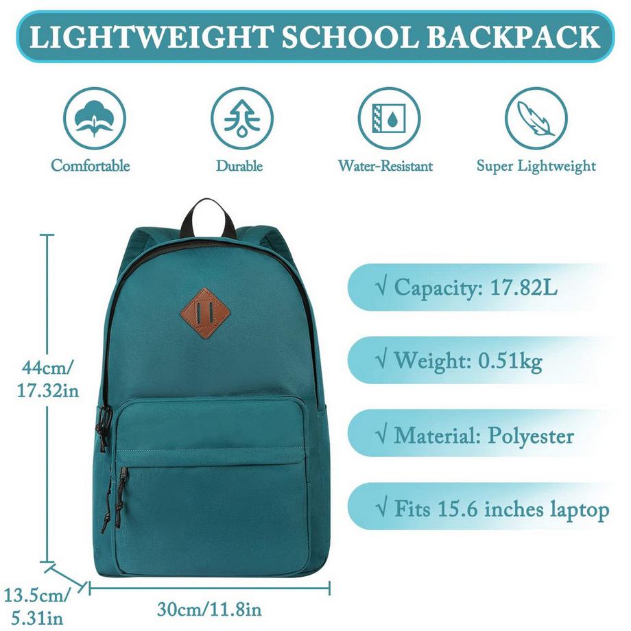 Only-bags.store Klassischer leichter Rucksack Teenager College Schultasche lässiger Tagesrucksack  