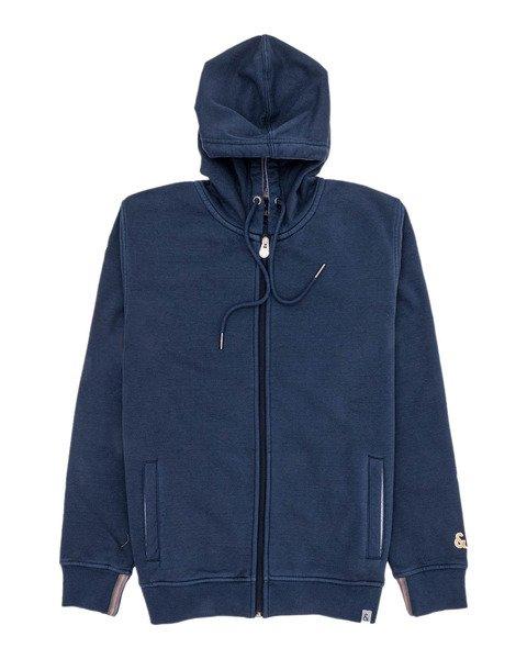 Image of Sweatjacke Zip Pigment Dyed Herren Marine L