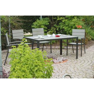 mutoni pleasure Gartentisch Olivia hellgrau 150x90  