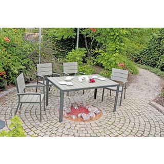 mutoni pleasure Gartentisch Olivia hellgrau 150x90  