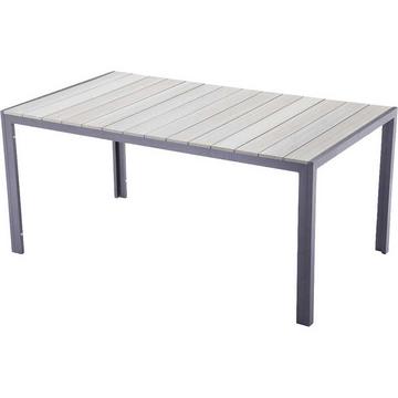 Table de jardin Olivia gris clair 150x90