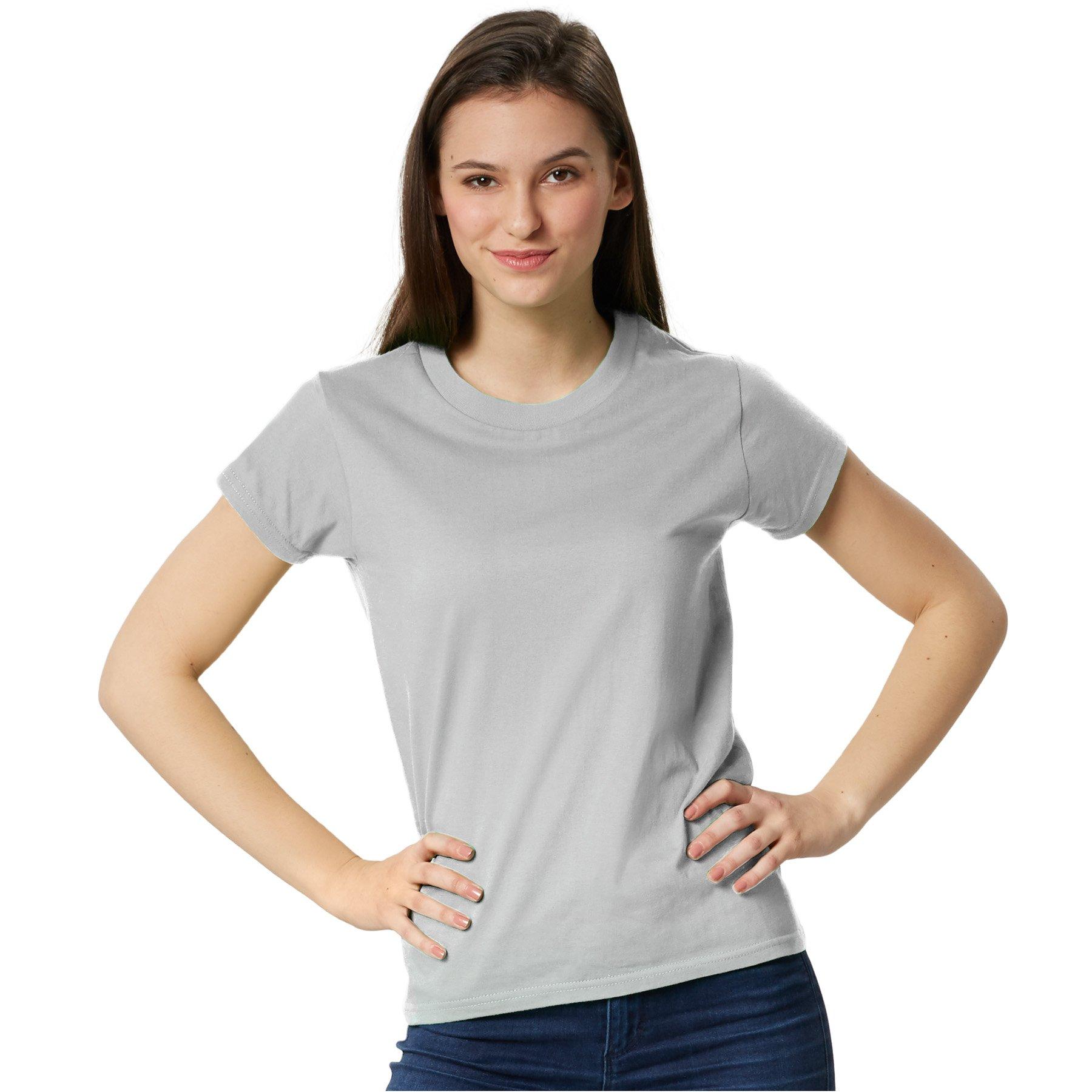 Image of T-shirt Frauen Damen Perlgrau L