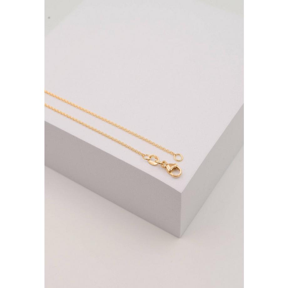 Collier rond forçat or rose 750, 1.3mm, 40cm