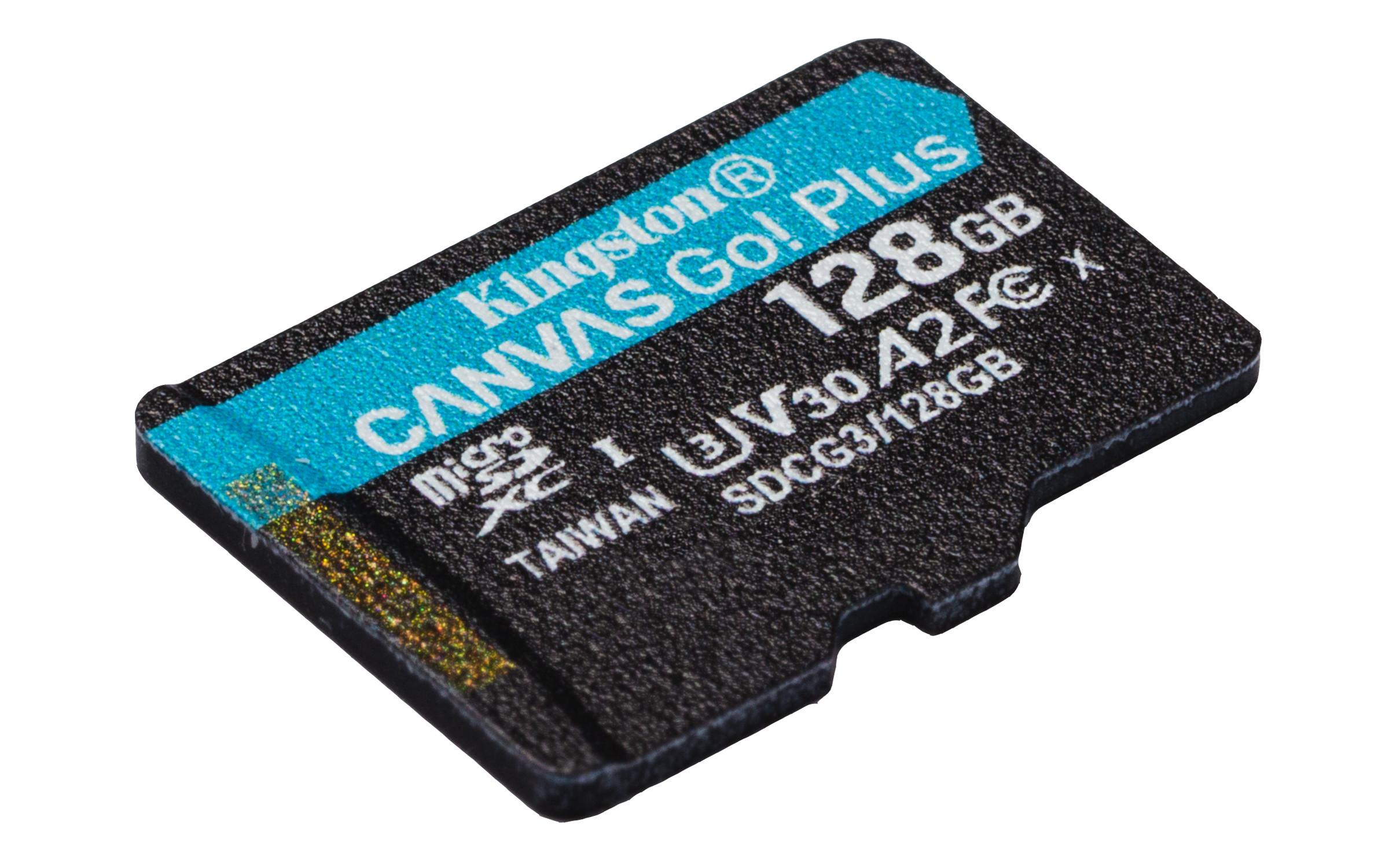 Kingston  Kingston Technology Scheda microSDXC Canvas Go Plus 170R A2 U3 V30 da 128GB confezione singola senza adattatore 