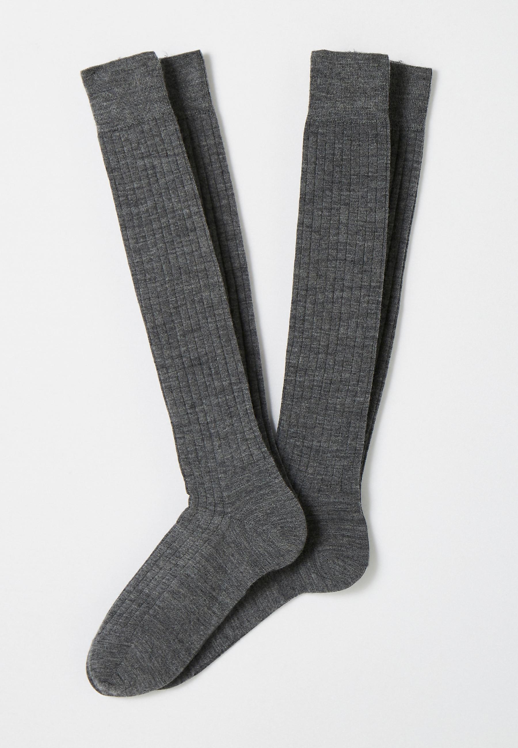 Image of Kniestrümpfe Im 2er-pack. Herren Grau 40-41