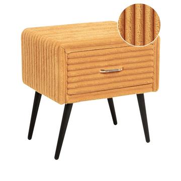 Comodino 1 cassetto en Velluto a coste Glamour FLAYAT