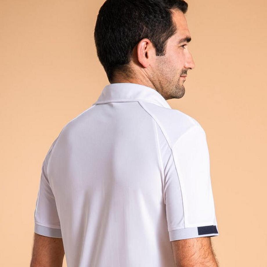 FOUGANZA  Polo équitation Homme Blanc 