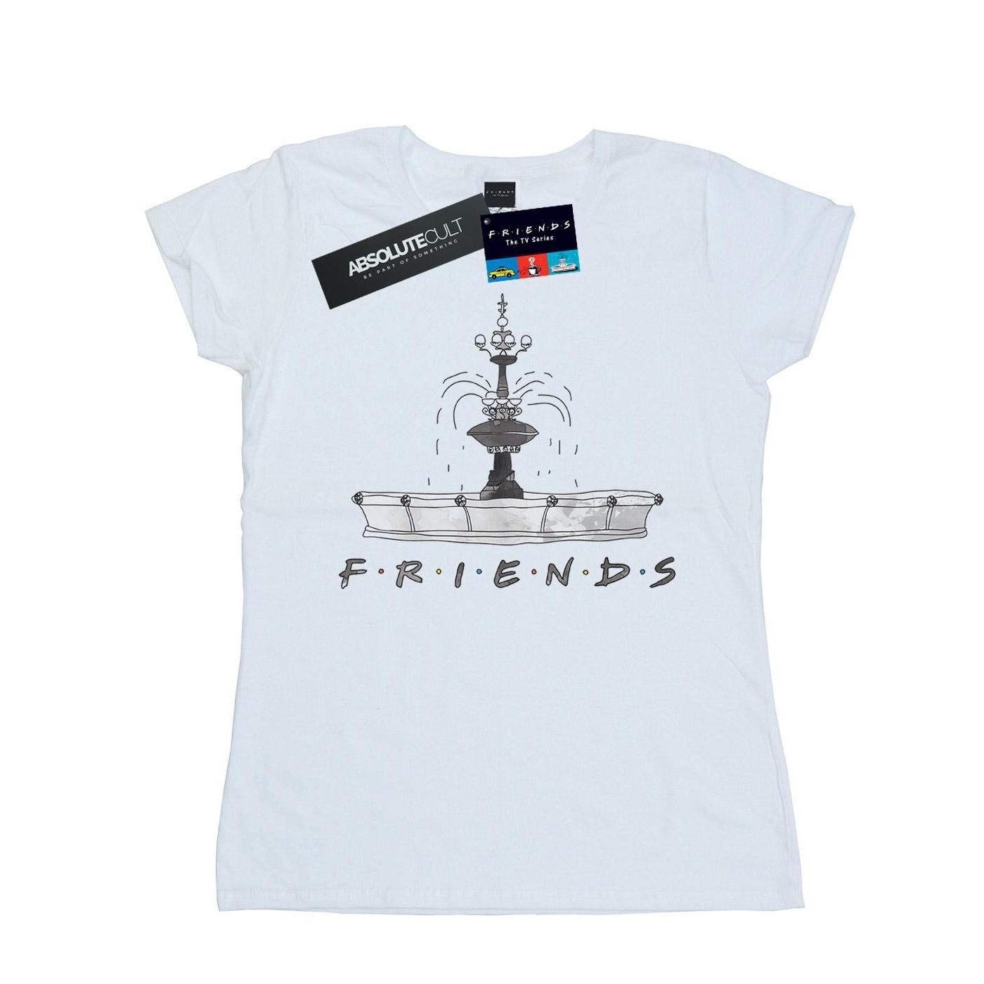 Image of Fountain Sketch Tshirt Damen Weiss M