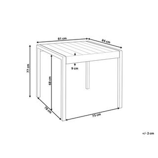 Beliani Table de salle à manger de jardin en Polypropylène Moderne BARTICA  
