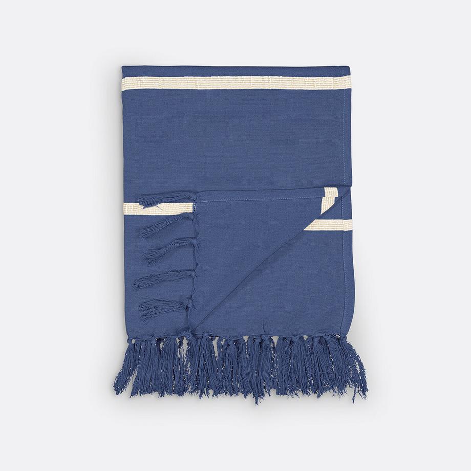 La Redoute Intérieurs Nedo Plaid Rayé avec Franges  