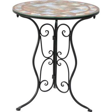 Table de jardin Asama verre rond 60x60