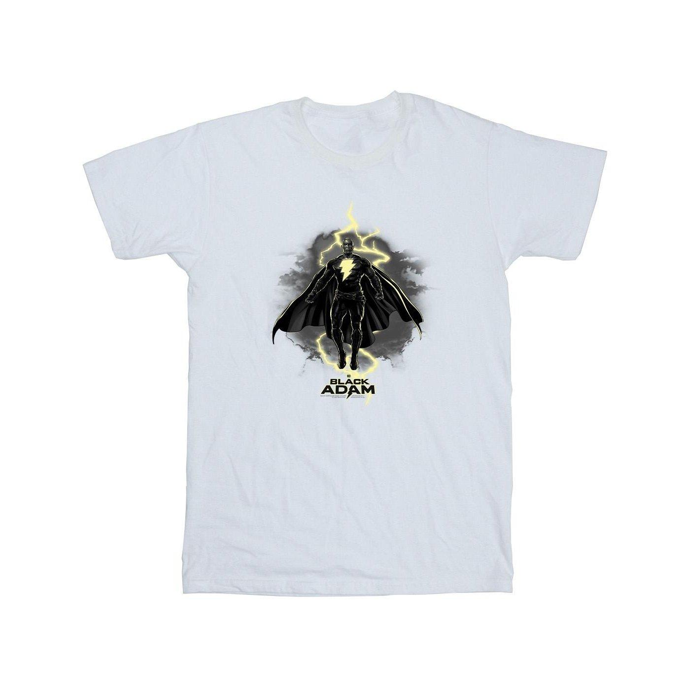 Image of Black Adam Hovering Bolt Tshirt Herren Weiss XXL