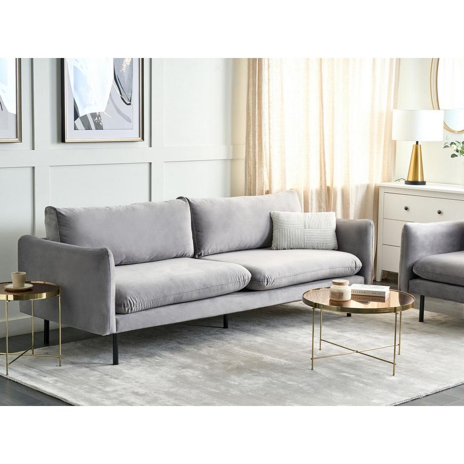Beliani 3 Sitzer Sofa aus Samtstoff  VINTERBRO  