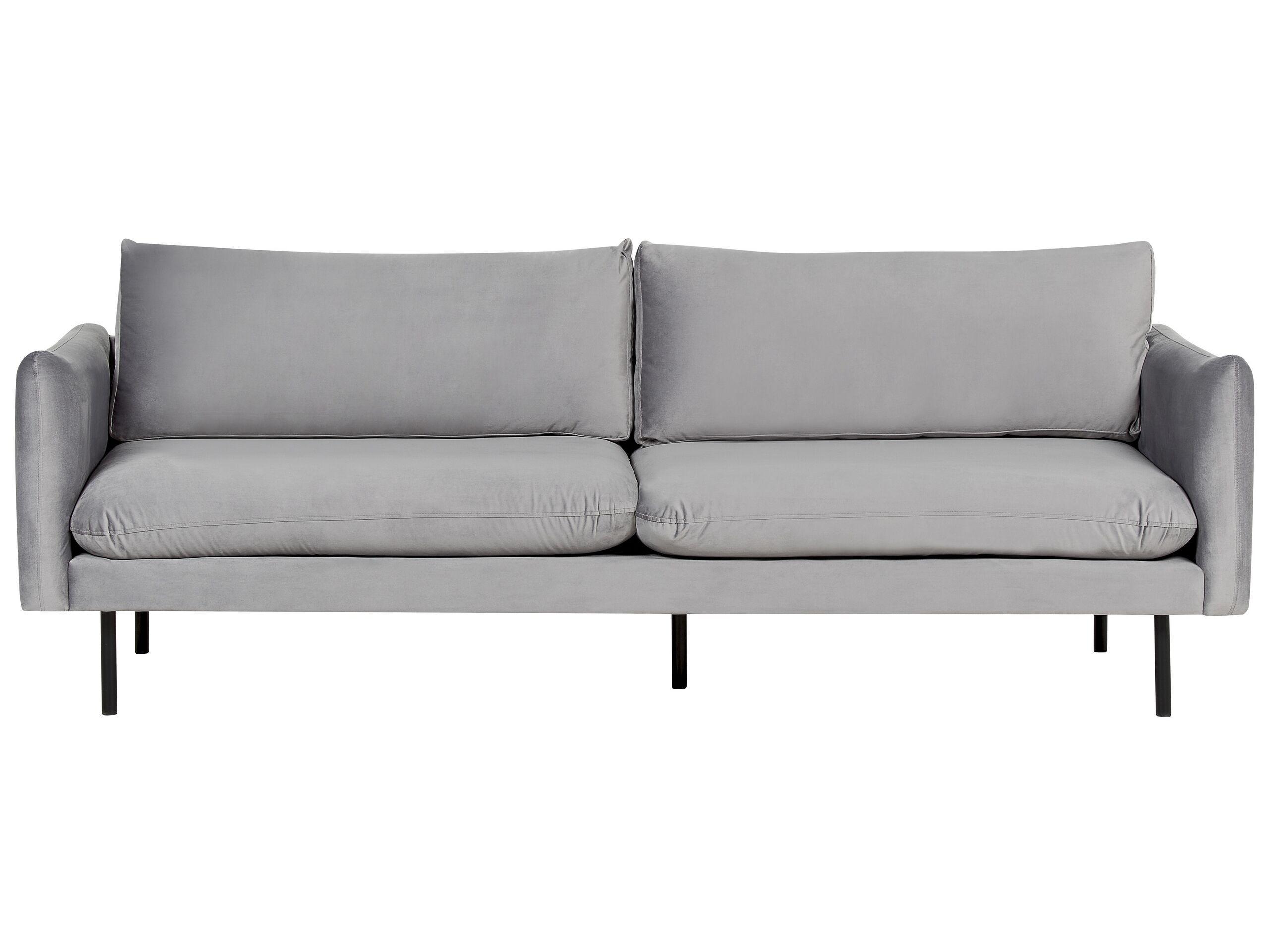 Beliani 3 Sitzer Sofa aus Samtstoff Glamourös VINTERBRO  