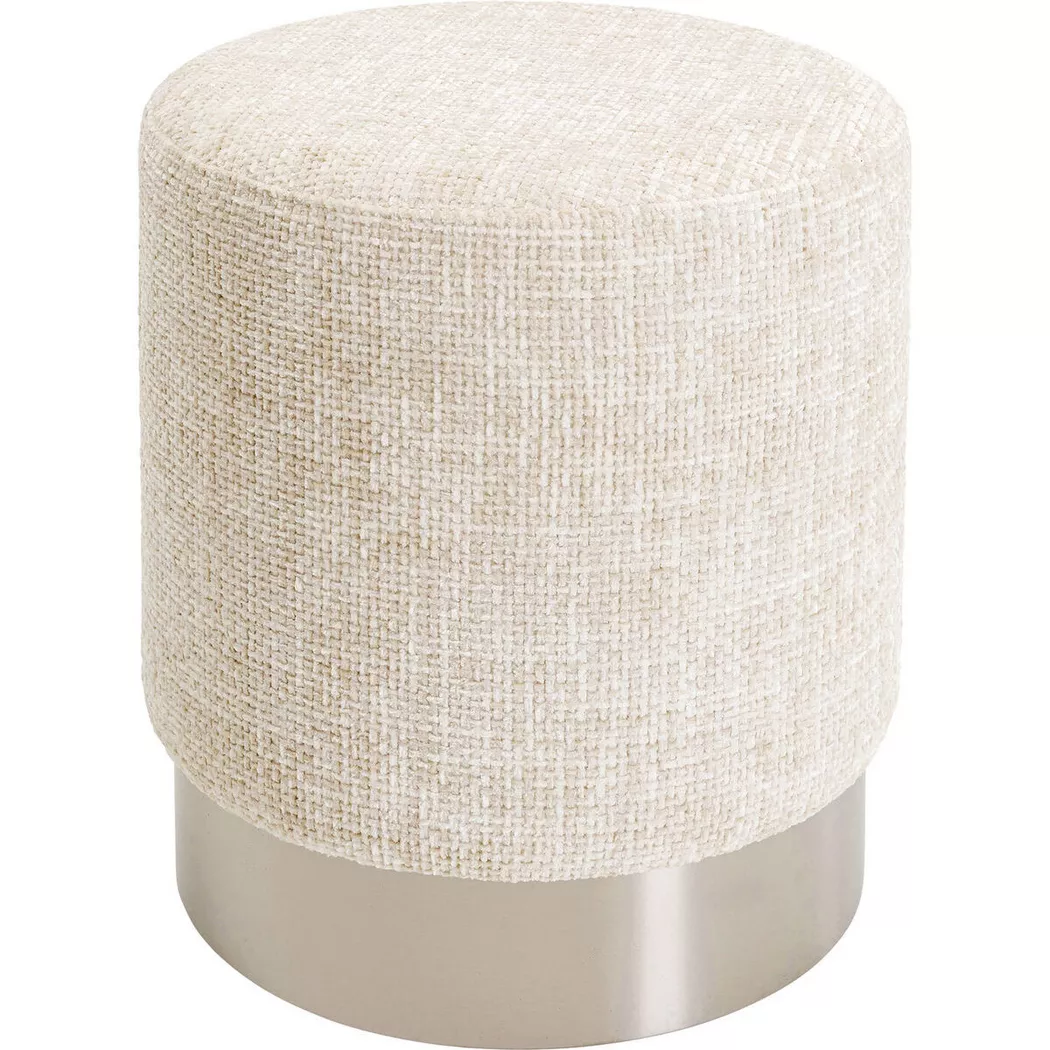 KARE Design - Sgabello alto Berry High beige argento rotondo 39, One Size