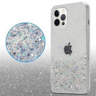 Cadorabo  Housse compatible avec Apple iPhone 12 / 12 PRO - Coque de protection en silicone TPU flexible avec paillettes scintillantes 