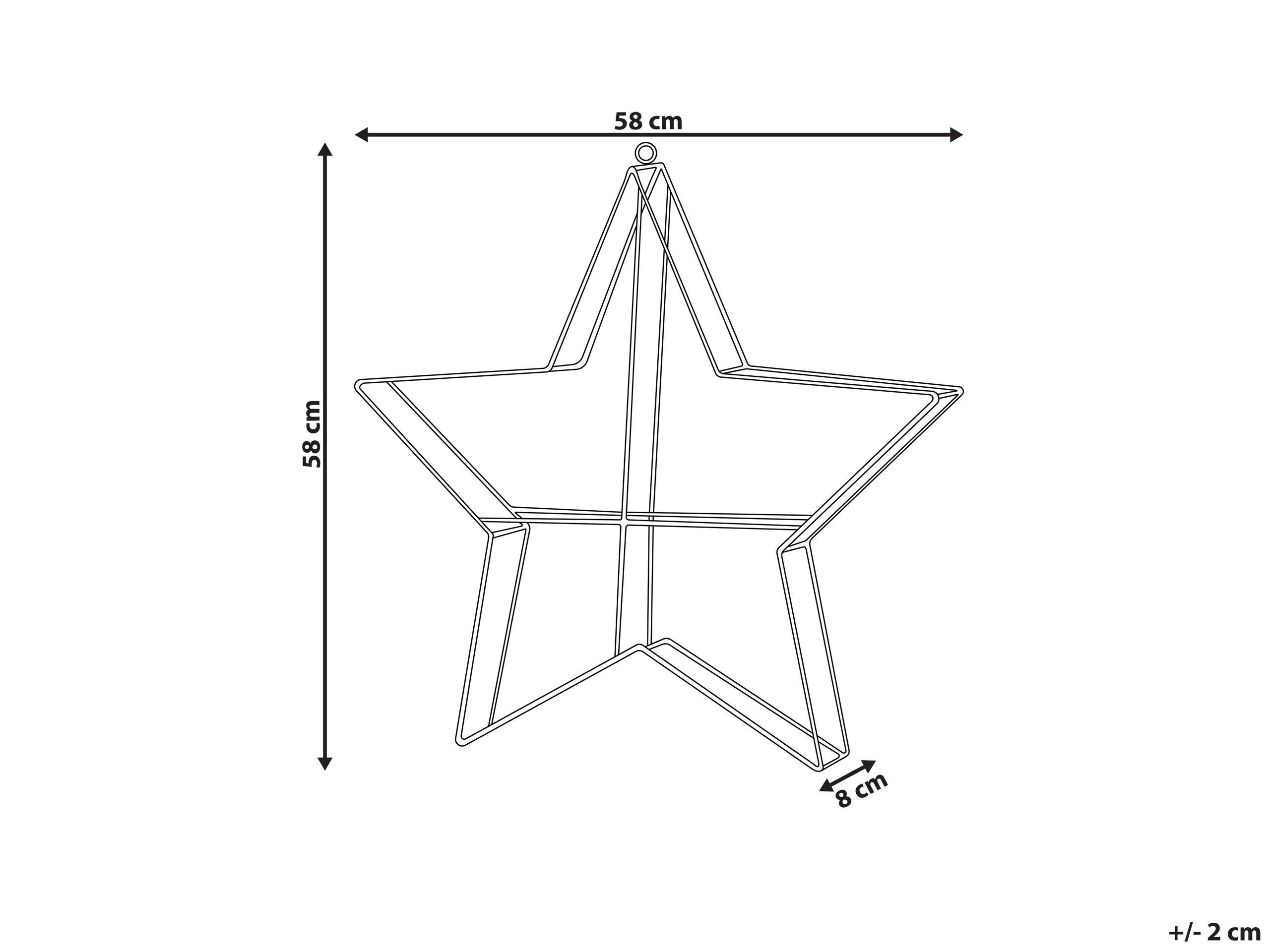 Beliani Decorazione da parete en Ferro Moderno KURULA  