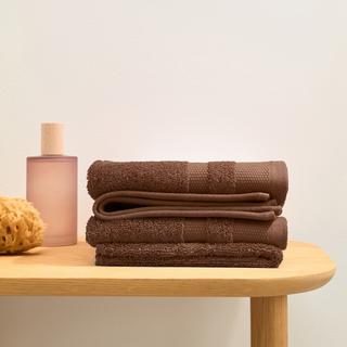 La Redoute Intérieurs Lot 4 serviettes d'invité en coton Égyptien 600g/m2  