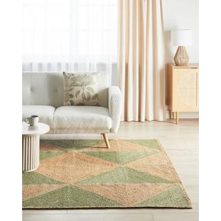 Beliani Tapis en Jute Boho CALIS  