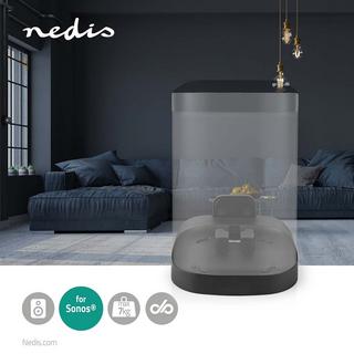 Nedis  Support d'enceinte | Compatible avec : Sonos® One SL™ / Sonos® One™ / Sonos® PLAY:1™ | Murale | 7kg | Fixe | ABS / Acier | Noir 