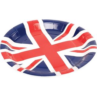 amscan Union Jack PartyTeller, Papier 8erPack  