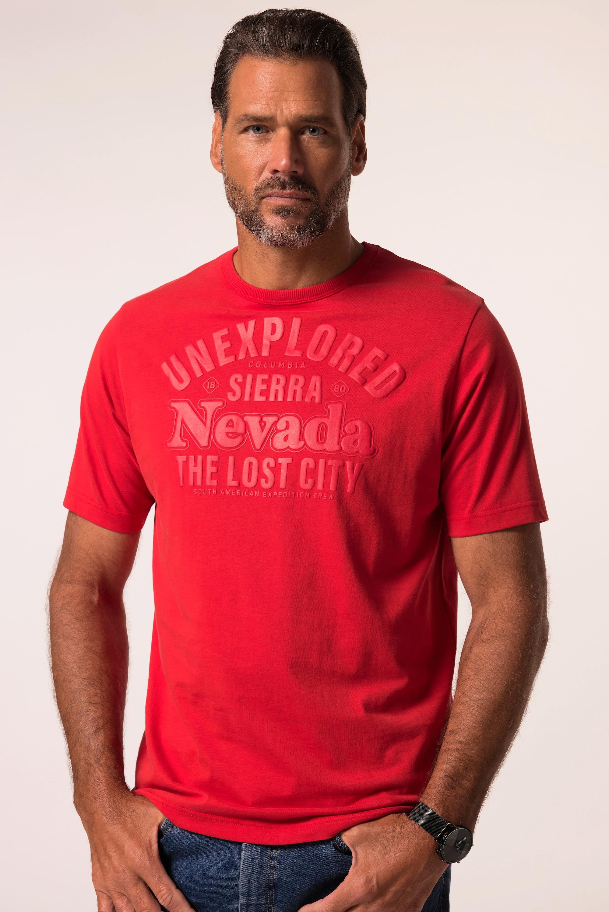 JP1880 Halbarm T-Shirt mit Brustprint  