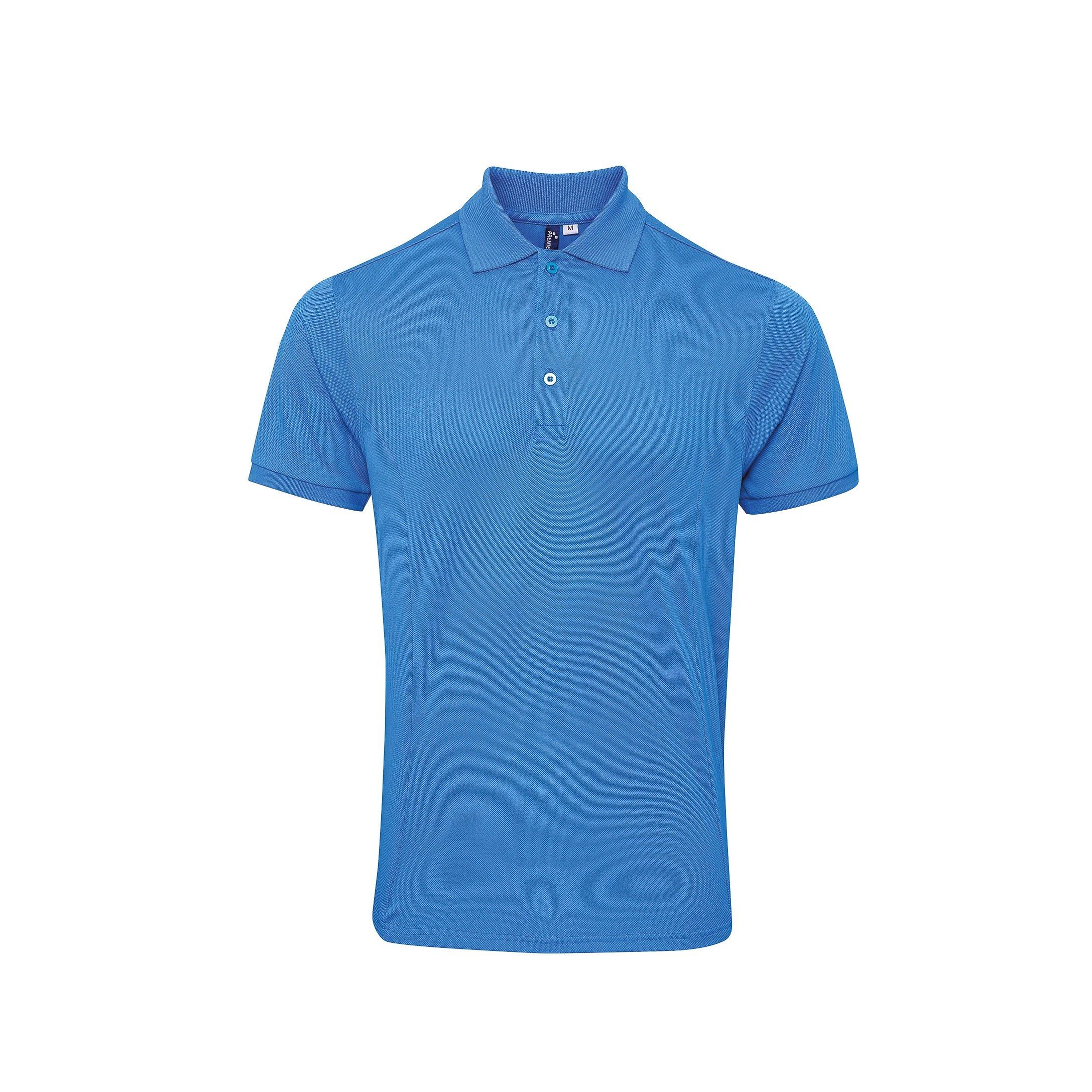 Image of Coolchecker Piquépoloshirt Mit Coolplus Herren Saphirblau M