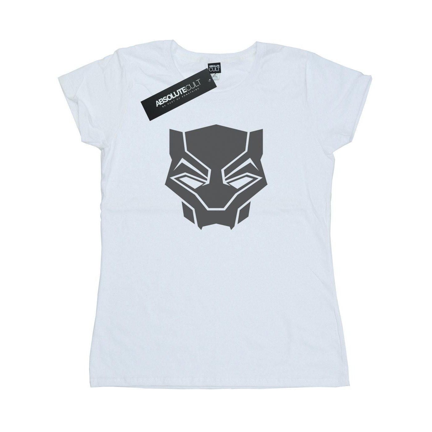 Image of Black Panther Black On Black Tshirt Damen Weiss M