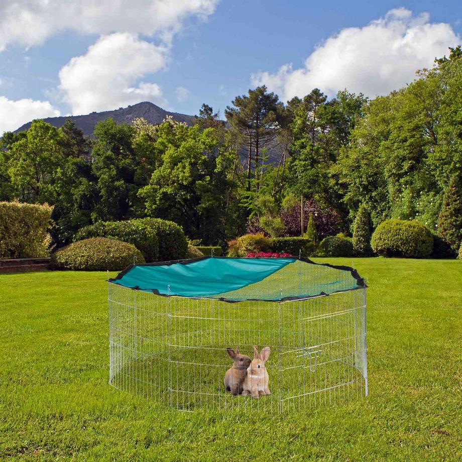 B2X  Kleintiergehege mit Schutznetz und Boden 