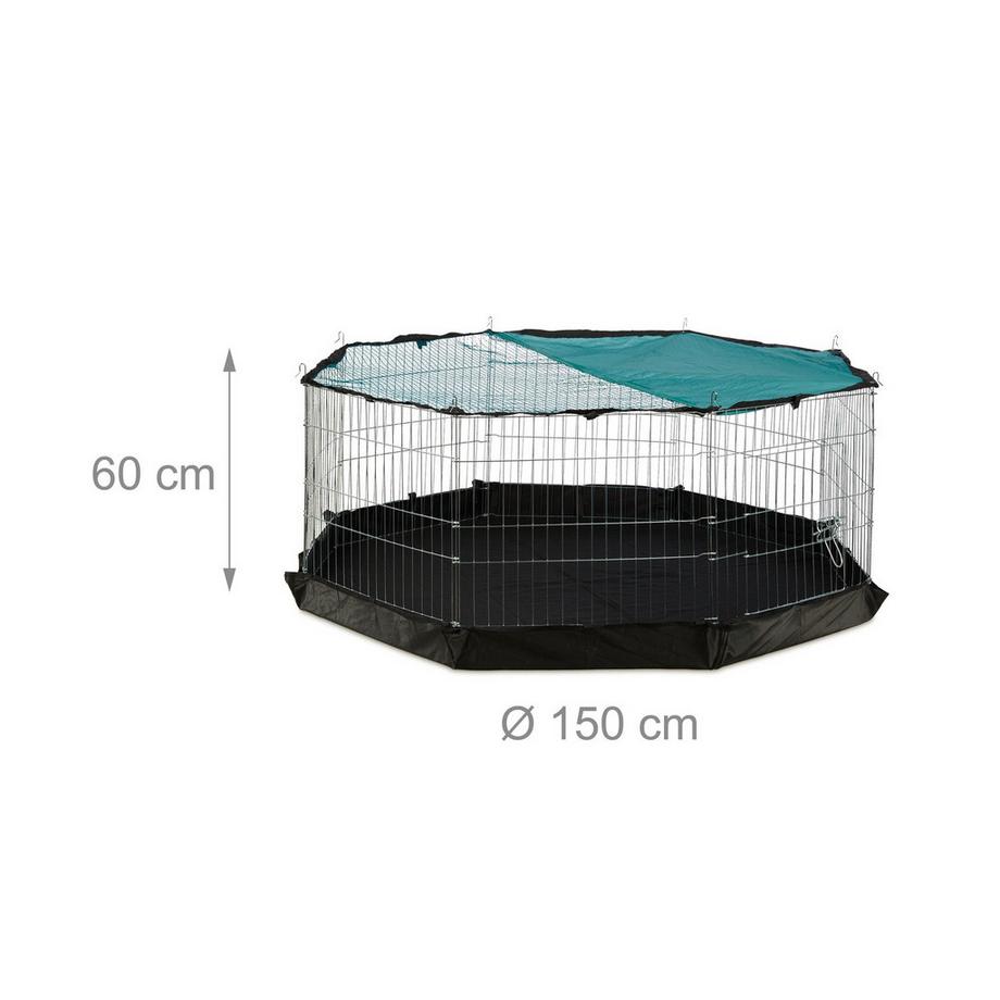 B2X  Kleintiergehege mit Schutznetz und Boden 