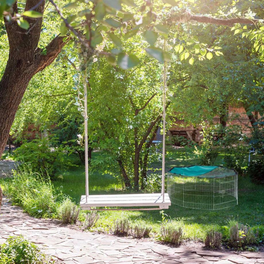 B2X  Kleintiergehege mit Schutznetz und Boden 